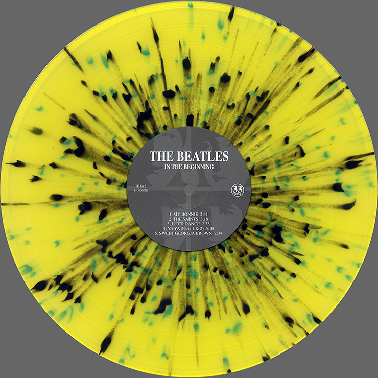 The Beatles IN THE BEGINNING (Mischief Music HHA2) splatter multicolored LP - side 1