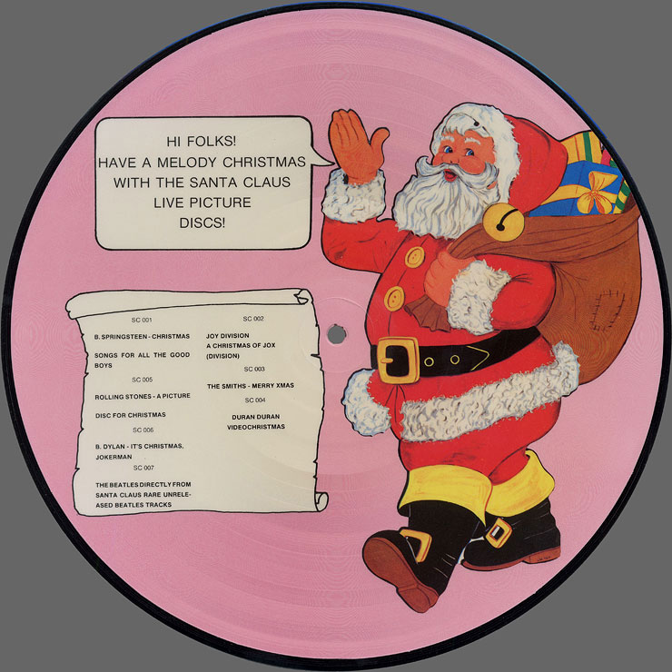 The Beatles - DIRECTLY FROM SANTA CLAUS LP (Santa Claus Records SC007) – picture disc, front side
