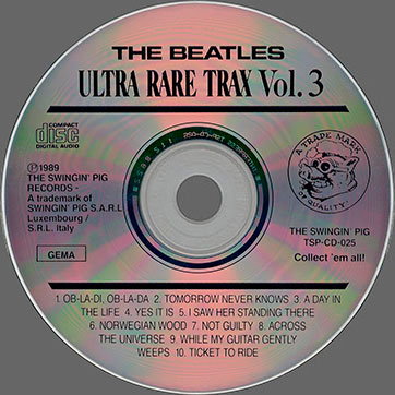 The Beatles - Ultra Rare Trax Vol.3 (The Swingin' Pig TSP CD 025) − cd