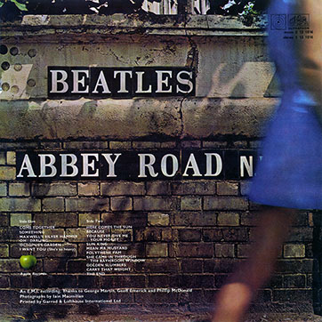 The Beatles - ABBEY ROAD (Supraphon 1 13 1016), issue from 1972 – cover, back side