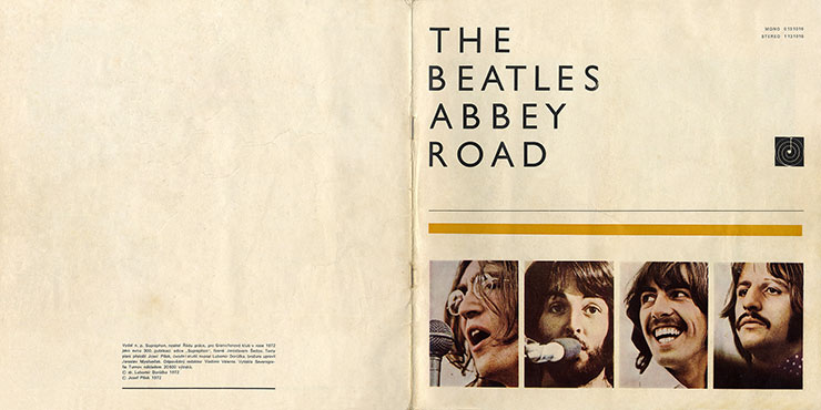 The Beatles - ABBEY ROAD (Supraphon 1 13 1016), issue from 1972 – booklet, pages 1-36