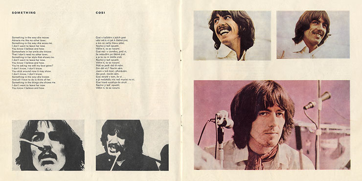 The Beatles - ABBEY ROAD (Supraphon 1 13 1016), issue from 1972 – booklet, pages 14-15