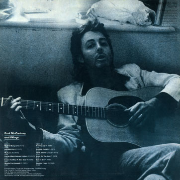 Paul McCartney - Paul McCartney und Wings (AMIGA 8 55 785) − cover, back side
