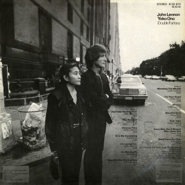 John Lennon and Yoko Ono - Double Fantasy (AMIGA 8 55 879) − cover, back side