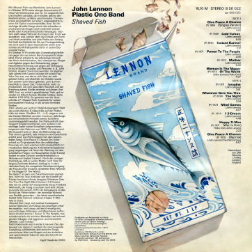 John Lennon / Plastic Ono Band - Shaved Fish (AMIGA 8 56 022) − cover, back side