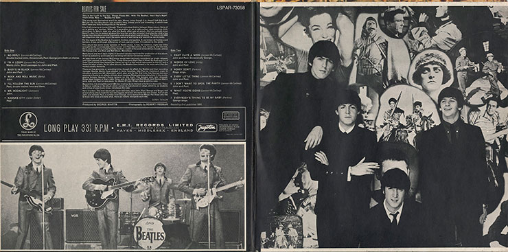 The Beatles - Beatles For Sale (Jugoton LSPAR-73058) – inside of the gatefold cover