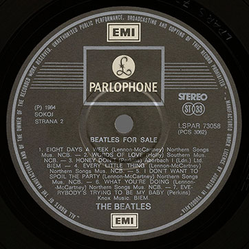 The Beatles - Beatles For Sale (Jugoton LSPAR-73058) – label, side 2