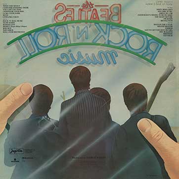 The Beatles - Rock 'n' Roll Music (Jugoton LSPAR-75033/4) – gatefold cover, back side