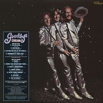 Cream (featuring George Harrison) – GOODBYE [black vinyl] (Lilith Records Ltd / Vinyl Lovers 900068) – разворотная обложка, оборотная сторона