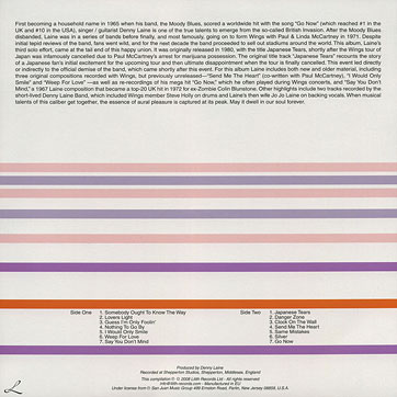 Denny Laine with Paul McCartney and friends - IN FLIGHT by Lilith Records Ltd. (Russia) – sleeve (var. 1), back side