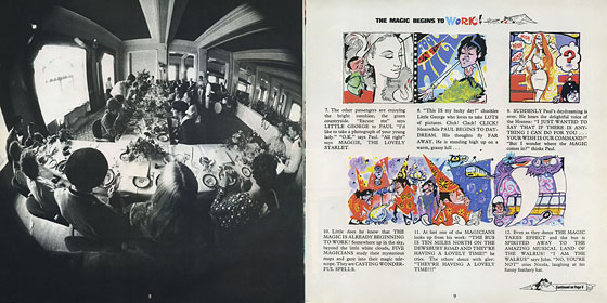 MAGICAL MYSTERY TOUR LP by Capitol (USA) – booklet, pages 8-9