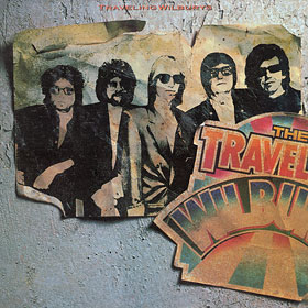 Original European version of TRAVELING WILBURYS VOL. 1 LP by Warner – sleeve, front side