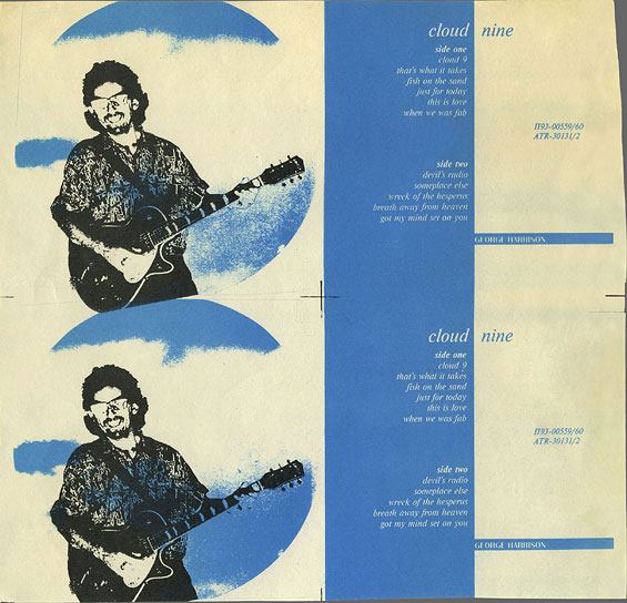 George Harrison - CLOUD NINE (Santa П93 00559) – uncut labels (side 1 and side 2)