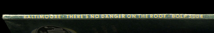 Baltimoore – THERE'S NO DANGER ON THE ROOF LP by BOZZ / LAD BOLP (USSR) – spine (fragment)