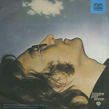 John Lennon - IMAGINE (Balkanton ВТА 12502) - sleeve (var. 1), back side (var. A)