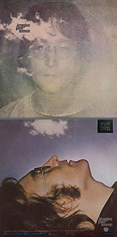 John Lennon - IMAGINE (Balkanton ВТА 12502) – color tint of the sleeve carrying var. E of the back side