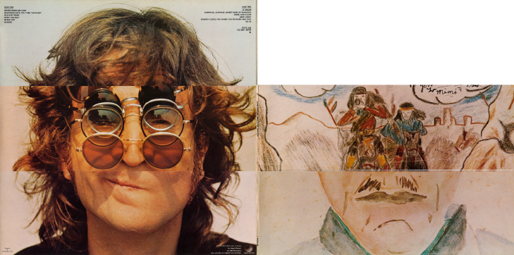 John Lennon - Walls and Bridges (Apple PCTC 253) − surprise cover, back