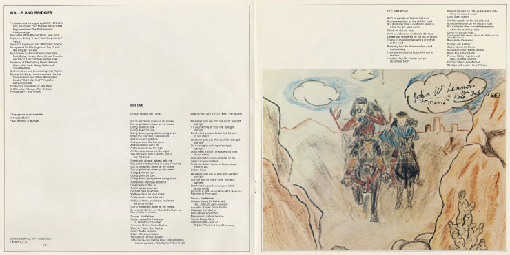 John Lennon - Walls and Bridges (Apple PCTC 253) − booklet, pager 2-3