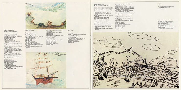 John Lennon - Walls and Bridges (Apple PCTC 253) − booklet, pager 6-7