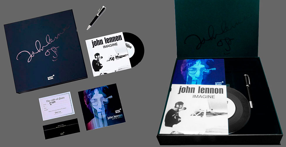 John Lennon - Imagine (Apple/Parlophone/Montblanc 5099963102178) − content of souvenir set