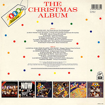 Various Artists - NOW – THE CHRISTMAS ALBUM (EMI/Virgin NOX 1) – cover, front side