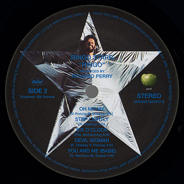 Ringo Starr - RINGO (Capitol Records 00602557987812) – label, side 2