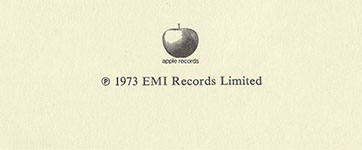 Ringo Starr - RINGO (Capitol Records 00602557987812) – сredits in the booklet of original issue