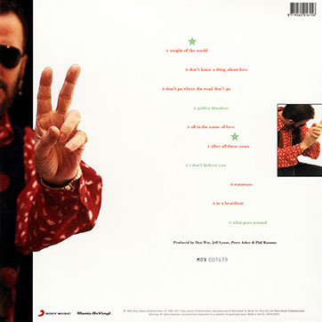 Ringo Starr - TIME TAKES TIME (Sony Music / Music On Vinyl MOVLP572 / 8719262016156) – cover, back side