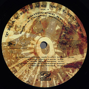 The Traveling Wilburys Collection (Concord Bicycle Music CRE-39517-01), Traveling Wilburys Volume 3 – label, side 2