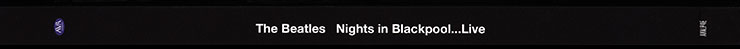 The Beatles - NIGHTS IN BLACKPOOL...LIVE (AVA Editions AVALP4E) – spine of the book