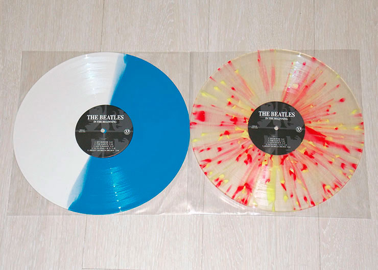 The Beatles LP IN THE BEGINNING bicolor and splatter vinyl by Mischief Music company