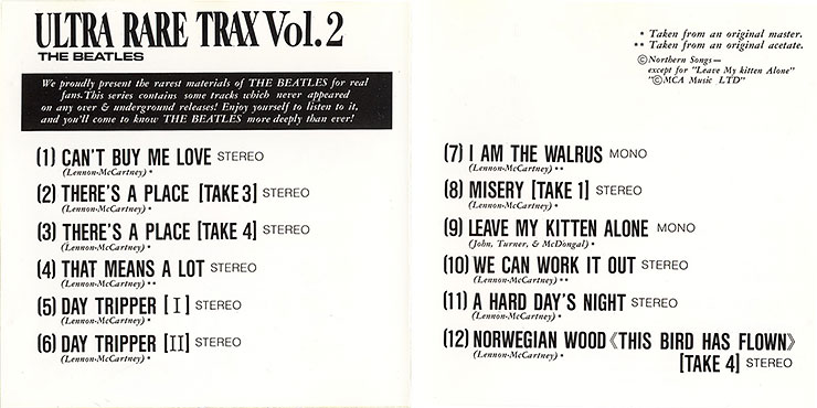 The Beatles - Ultra Rare Trax Vol.3 (The Swingin' Pig TSP-CD-025) − artwork