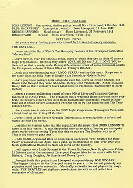 The Beatles – 1958-1962 [Box edition] (MiruMir Music Publishing / Doxy DOY011) - replica (reproduction) of the official Love Me Do single press-release by Parlophone, page 3