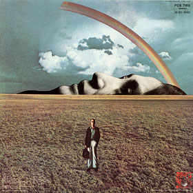 Original UK edition of MIND GAMES LP by Apple – sleeve, back side