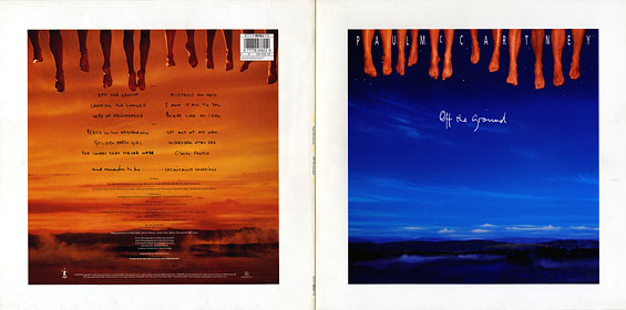 Original UK edition of OFF THE GROUND LP by Parlophone – sleeve, back and front sides