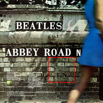 ABBEY ROAD LP by Apple – sleeve, back side