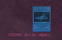 Доули Фэмэли – Доули Фэмили в Москве. Вокально-инструментальный ансамбль (Великобритания) (Мелодия С 60–06683-84), Апрелевский завод − обложка (вар. 1c), лицевая сторона - фрагмент (правый верхний угол)