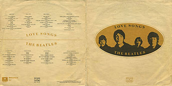 The Beatles - LOVE SONGS (Балкантон ВТА 1141/42)  – color tints of the gatefold sleeve