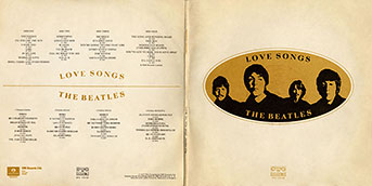 The Beatles - LOVE SONGS (Балкантон ВТА 1141/42)  – color tints of the gatefold sleeve