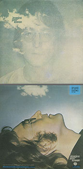 John Lennon - IMAGINE (Balkanton ВТА 12502) – color tint of the sleeve carrying var. B of the back side