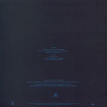 Paul McCartney – Tripping The Live Fantastic – Highlights! (MMC Records PL MMC 9101) - sleeve (var. 1), back side