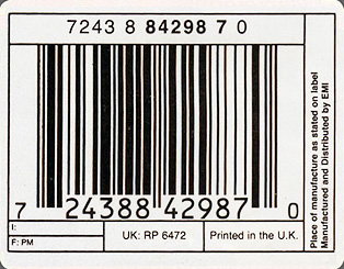 Paul McCartney - The World Tonight (Parlophone RP 6472) UK picture single − bar-code sticker on plastic bag