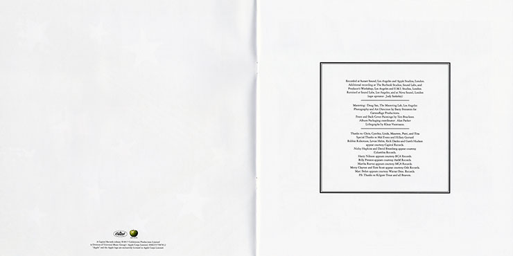 Ringo Starr - RINGO (Capitol Records 00602557987812) – booklet (opening pages)